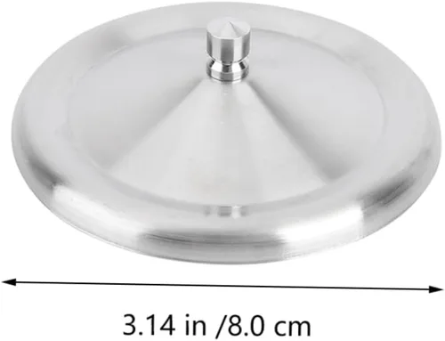 Miniatura 9 de Cabilock Tapas de taza de acero inoxidable a prueba de fugas de 3.14 pulgadas, juego de 2 tapas para tazas de agua con bordes lisos para tazas