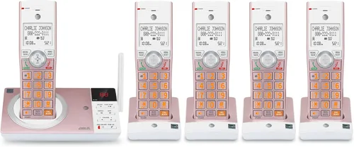 Miniatura 25 de Teléfono inalámbrico expandible DECT 6.0 con sistema de respuesta y bloqueador inteligente de llamadas de AT&T CL82207, Plateado/Negro