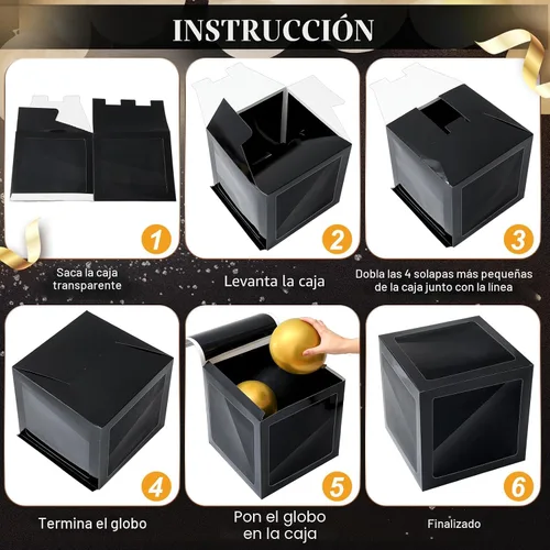 Miniatura 4 de Sinmoe 8 piezas de decoraciones de graduación para fiesta 2026, columna de graduación de 12 pulgadas, juego de cajas de globos brillantes de cloruro