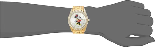 Miniatura 5 de Disney Reloj de cuarzo analógico redondo con purpurina para adultos Oro