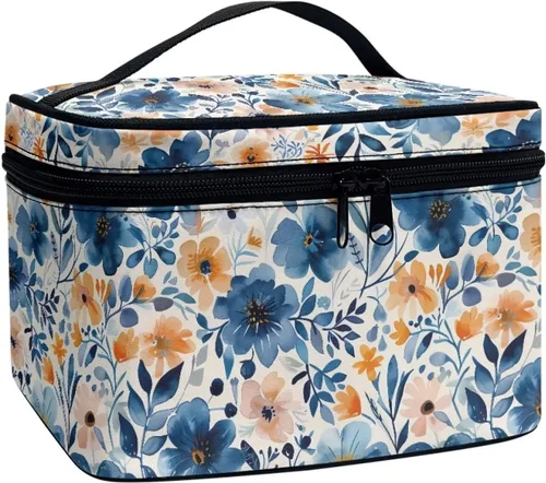 Miniatura 31 de doginthehole Bolsa de maquillaje, bolsa de cosméticos de viaje, bolsa de aseo portátil grande, organizador de accesorios para mujeres y niñas
