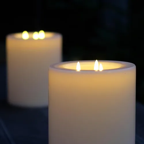 Miniatura 6 de Velas grandes sin llama XL para exteriores de 6.45" x 11" con control remoto. Impermeables y resistentes a la lluvia, LED que funcionan