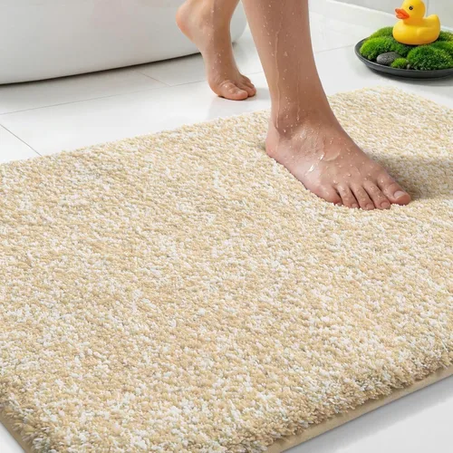 Miniatura 46 de Yimobra Alfombra de baño acolchada antifatiga, antideslizante, lavable, de microfibra suave y densa para lavabo, ducha, pies cansados, cómodo