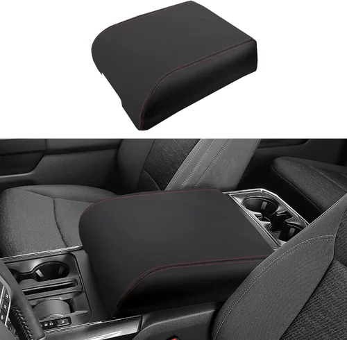 Miniatura 10 de Funda para reposabrazos adecuada para Ford F150 2015-2023, para Ford F250 F350 2017-2023 con asiento de salto 40/20/40, consola central, alfombrilla