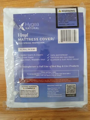 Miniatura 6 de Colchón de vinilo de calibre 6/funda de somier, funda impermeable, perfecto para mojar la cama (California Long Twin)