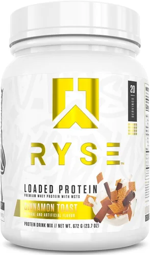 Miniatura 28 de Ryse - Proteína en polvo cargada, 0.88 onzas de aislado y concentrado de proteína de suero de leche, fibra prebiótica y MCT, baja en carbohidratos