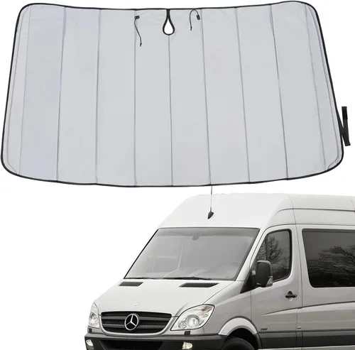 Parasoles para parabrisas Mercedes-Benz Sprinter Van, cubierta de ventana gruesa con aislamiento Oxford para parabrisas de caravana, imanes