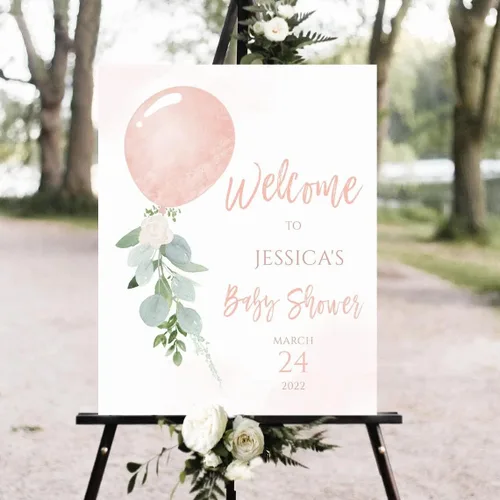 Miniatura 10 de Generic Greenery - Letrero personalizado para baby shower, 12 x 18 pulgadas, plástico, resistente a la intemperie y a la decoloración, letrero