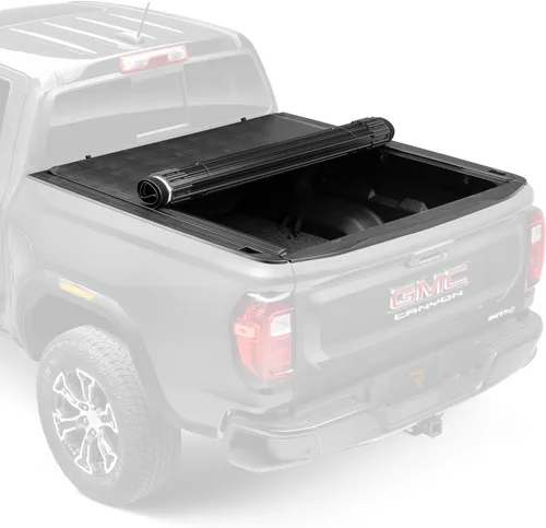 Miniatura 8 de RealTruck TruXedo Lo Pro - Cubierta tonneau suave enrollable para caja de camioneta 597301 Se adapta a Nissan Titan 2016 - 2024 con o sin