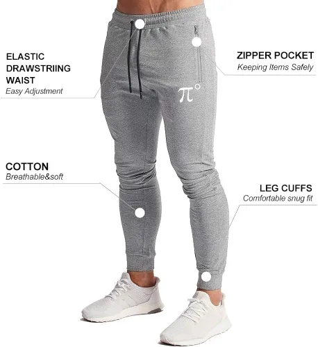 Miniatura 4 de Wangdo - Pantalones deportivos para hombre con bolsillos con cremallera