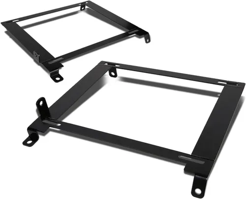 Miniatura 6 de DNA Motoring SBK-LM-350Z Par de soportes de asiento de acero tensil de montaje bajo compatibles con 350Z 03-09, negro