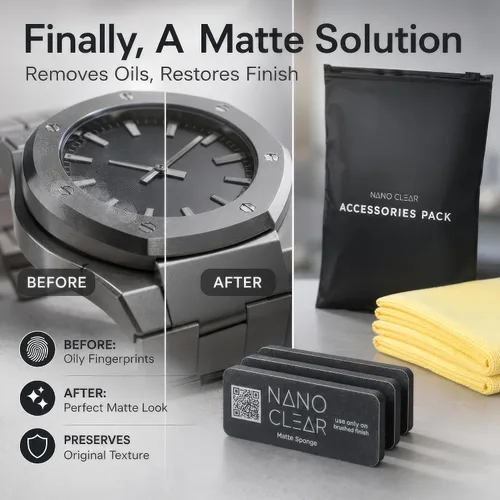 Miniatura 5 de Limpiador de relojes Nano Clear y removedor de arañazos 2.1. Solución de limpiador de relojes, 2 onzas. Renovación de relojes. Pulido de relojes