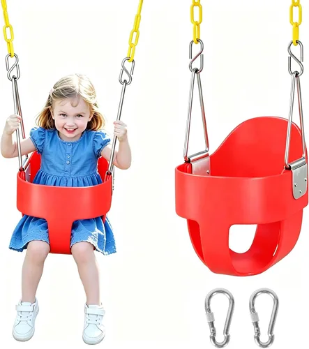 Miniatura 12 de Decorlife Asientos para columpios para exteriores con cadena resistente a la oxidación de 66 pulgadas, accesorios de repuesto para asientos Azul