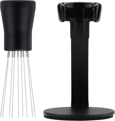 Miniatura 4 de Normcore WDT Herramienta de Distribución V2.1 con Soporte - Herramienta de Distribución Espresso de 8 Puntas de 0.23mm - Mezclador de Café Magnético