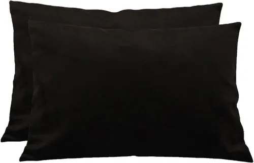 Miniatura 83 de TangDepot - Funda de almohada lisa de terciopelo, funda de cojín supersuave de lujo, muchas opciones de colores y tamaños