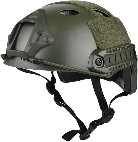 Miniatura 2 de Airsoft PJ Style - Casco táctico rápido para paintball Verde OD