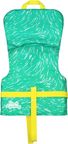 Miniatura 2 de Dark Lightning Chaleco salvavidas para bebés aprobado por USCG de 0 a 30 libras, chaleco de natación para bebé/niños pequeños de 1 a 3 años de edad