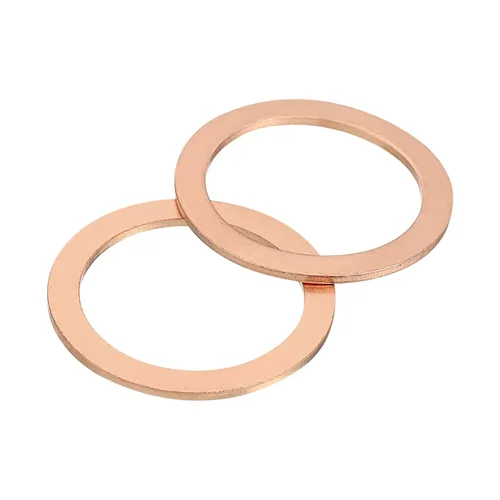 Miniatura 27 de uxcell Arandela Plana M6, 50 Piezas Arandelas de Anillo Plano de Cobre de 12mm de Diámetro Exterior Junta de Sellado de Metal para Tornillos, Pernos