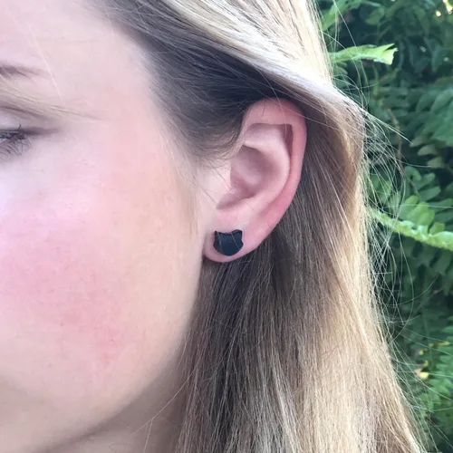 Miniatura 9 de Pendientes acrílicos cortados con láser sin metal en postes de plástico