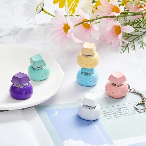 Miniatura 4 de Taiyin - Teclado de juguete con clic, llavero de juguete para la ansiedad, juguete de descompresión, botón de alivio del estrés, regalo para adultos