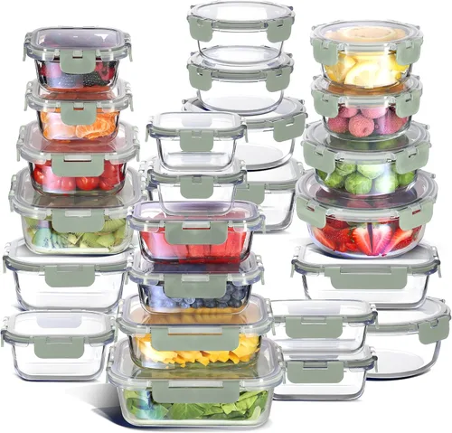 Miniatura 15 de Nestlé 24 piezas (12 contenedores herméticos aptos para congelador, 12 tapas), contenedores de almacenamiento para despensa y cocina, contenedores