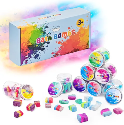 Miniatura 10 de Bombas de baño de Halloween para regalos de niños: 9 piezas de bombas de baño de globo ocular con juguetes sorpresa en el interior, juguete de baño