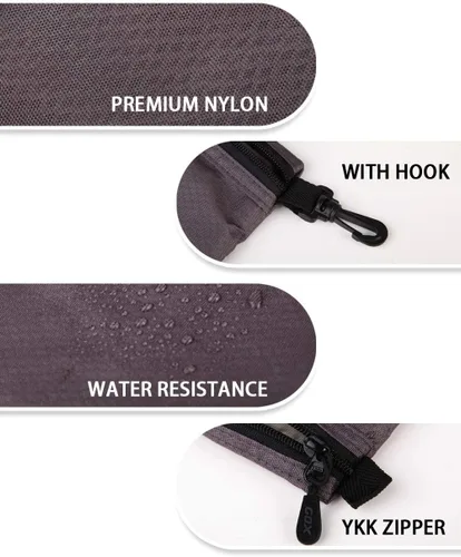 Miniatura 6 de GOX Paquete de 3 bolsas de aseo de viaje para hombres, organizador de equipaje de mano, bolsa con cremallera, bolsa portátil para cosméticos