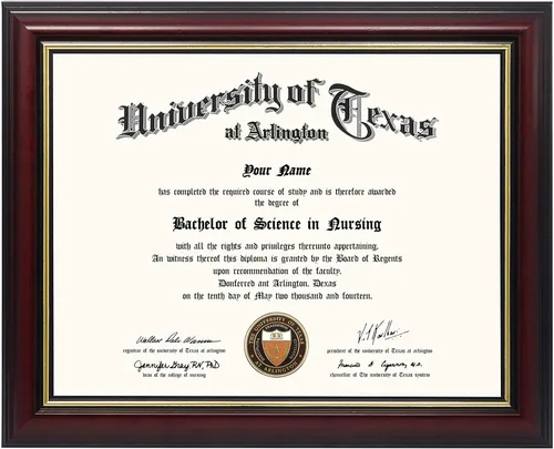 Miniatura 15 de GraduationMall Marco de diploma de certificado de 8.5 x 11, madera maciza y vidrio templado, acabado negro con ribete dorado