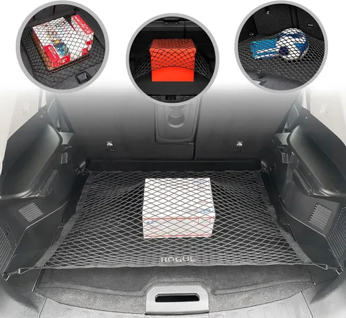 Red de carga elástica para maletero para Nissan Rogue (T33) 2021-2025 – Organizador y almacenamiento de maletero de primera calidad – Red de