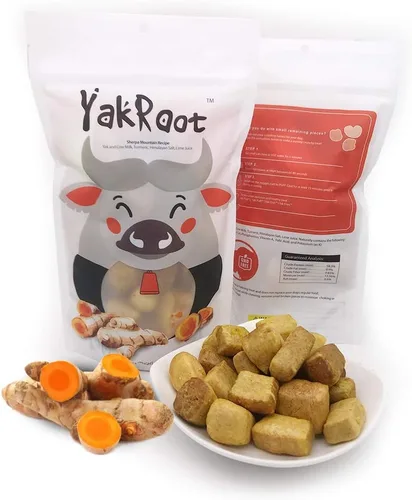 Miniatura 3 de Golosina funcional para perros de raíz de yak, 4 onzas, curcumina de cúrcuma activa que apoya las articulaciones del perro y la inflamación