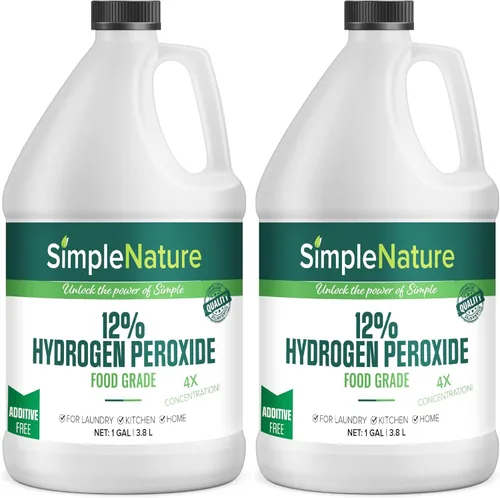 Miniatura 7 de SimpleNature 12% de peróxido de hidrógeno de grado alimenticio (16 onzas líquidas), limpiador natural multiusos, fabricado en Estados Unidos, ideal