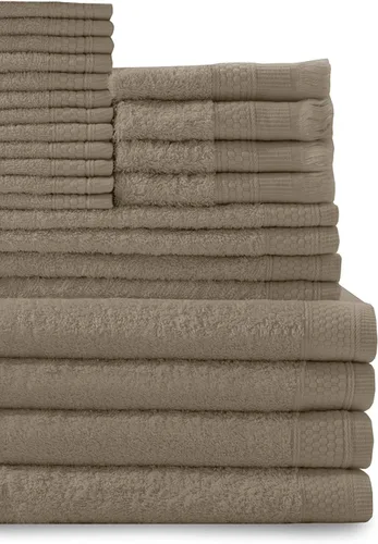 Miniatura 8 de Baltic Linen Juego de toallas de 100 % algodón, 4 toallas de baño, 4 toallas de mano, 4 puntas de los dedos con flecos, 12 toallas pequeñas