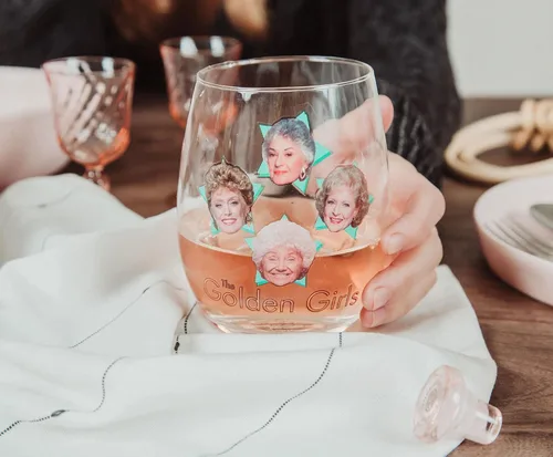 Miniatura 4 de Golden Girls - Copa de vino sin tallo de The Stars Vaso de cóctel para el hogar, juego de utensilios de bar para decoración de cocina, regalos