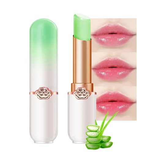 Miniatura 10 de BINGBRUSH Lápiz labial que cambia de color melocotón, hidratante de larga duración para el cuidado de los labios, bálsamo labial mágico, brillo