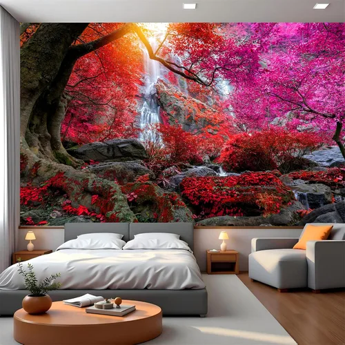 Miniatura 25 de FLFK Murales de Pared Despegables y Adhesivos de Paisaje de Cascada 78.7"x59" - Papel Tapiz Autoadhesivo Pintura Adhesivo Grande XXL Póster