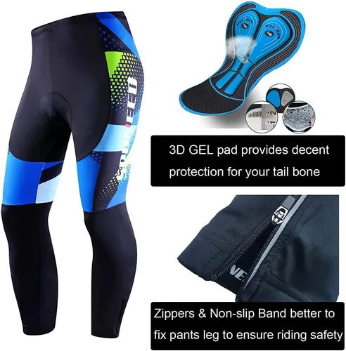 Miniatura 6 de sponeed Ropa de ciclismo para hombre, manga larga, para bicicleta de montaña, camiseta de bicicleta de carretera, pantalones acolchados, trajes