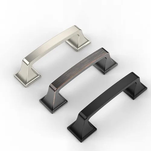 Miniatura 4 de Amerdeco Paquete de 6 tiradores de gabinete de níquel satinado cepillado, accesorios de gabinete central de 3 pulgadas para cocina, baño y aparador