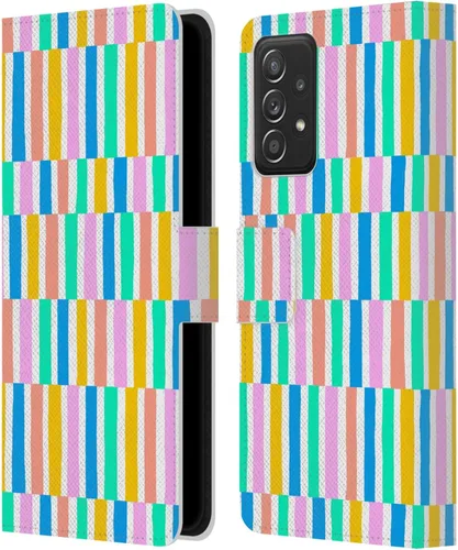 Miniatura 9 de Head Case Designs Officially Licensed Ninola Brushstrokes Multi Colorful Leather Wallet Case Compatible with Samsung Galaxy A53 5G (2022)