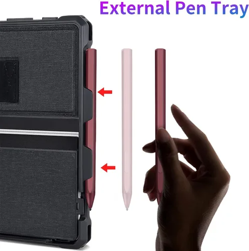 Miniatura 6 de Funda protectora resistente para Microsoft Surface Pro 7+/7/6/5/4/LTE de 12.3", con soporte para lápiz capacitivo y correa de mano, compatible