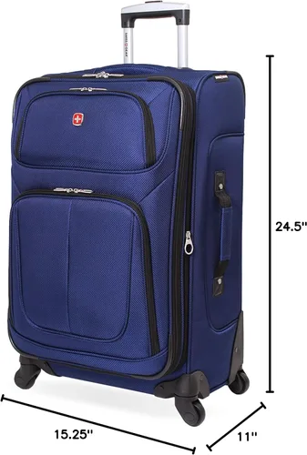 Miniatura 69 de SwissGear - Equipaje suave expandible Sion con ruedas, Negro