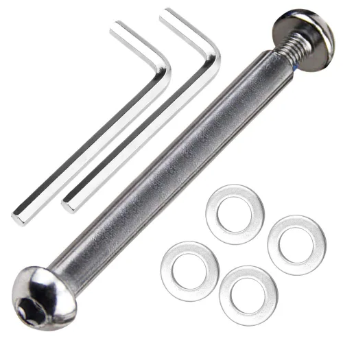 Miniatura 24 de M8 - Juego de tornillos Allen para eje de acero al carbono de grado 0.346 x 1.102 in x 3.386 in para delantero trasero 2 3 4 ruedas Stunt Scooter 35