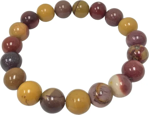 Miniatura 19 de Gem Avenue Handmade Round Bead Stretch Bracelet Unisex Natural Stone Beaded Jewelry for Men & Women, Elastic Wristband for Daily Wear