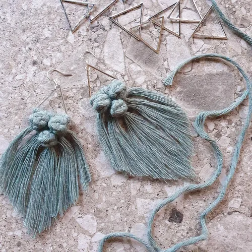 Miniatura 9 de Bobbiny Cordón de macramé de una sola capa para bebé de 0.069 pulgadas (100% algodón reciclado)