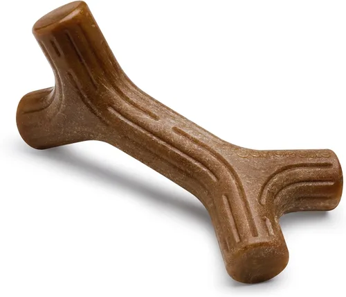 Benebone Bacon Stick - Juguete masticable duradero para perros masticadores agresivos, tocino real, fabricado en Estados Unidos, mediano