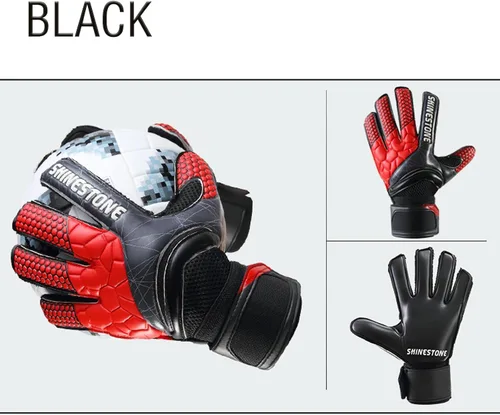 Miniatura 3 de LEZI Guantes de portero con protección de dedos y doble protección para la muñeca para jóvenes y adultos, guantes de portero de fútbol proporcionan