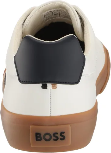 Miniatura 3 de BOSS Zapatos deportivos de piel con logotipo doble B para hombre
