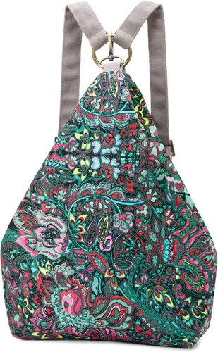 Black Butterfly - Mochila prémium para mujer, estilo bohemio, casual, moderna, ligera y pequeña, verde (03-Green)