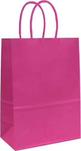 Miniatura 16 de 25 bolsas de regalo pequeñas de papel kraft morado claro, bolsas de regalo moradas con asas para recuerdos de fiesta (8.2 x 6 x 3.1 pulgadas)