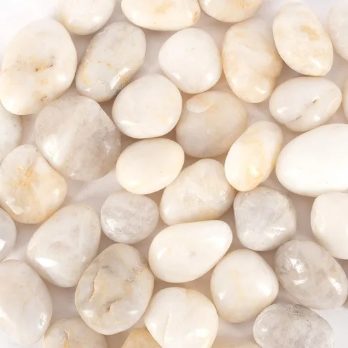 Miniatura 11 de 5 libras aprox. 130 piedras de río para plantas, piedras pulidas decorativas naturales para macetas, rocas suculentas, grava de acuario