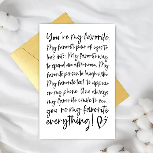 Miniatura 5 de Supoeguk Tarjeta romántica de aniversario de poema para hombres, tarjeta de cumpleaños para novio, marido, tarjeta de amor para él, You Are My